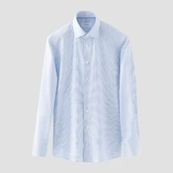 Light Blue Micro Check Cotton Tencel™ Contemporary Fit Shirt - ETON 8 Light Blue Micro Check Cotton Tencel™ Contemporary Fit Shirt - ETON -ETON Store 17867 cc5df4705c original