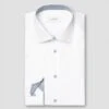 White Geometric Effect Contrast Signature Twill Slim Fit Shirt - ETON 2 White Geometric Effect Contrast Signature Twill Slim Fit Shirt - ETON -ETON Store 18082 bd47c1088b original