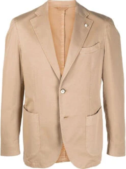 Tan Linen Blend L.B.M 1911 Sport Coat -ETON Store 18098120 38764041 1000