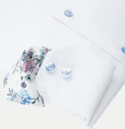 White Floral Print Effect Solid Signature Twill Slim Fit Shirt - ETON 9 White Floral Print Effect Solid Signature Twill Slim Fit Shirt - ETON -ETON Store 187953 hvid 04 T20240103080029 193a3a5b cd7b 4be1 bef4 7180d2a5a0bb