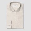 Beige Check Signature Oxford Contemporary Fit Shirt - ETON