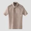 Café Brown Oxford Piqué Short-Sleeve Polo Shirt - ETON 2 Café Brown Oxford Piqué Short-Sleeve Polo Shirt - ETON -ETON Store 19529 f15cbe9fc1 original