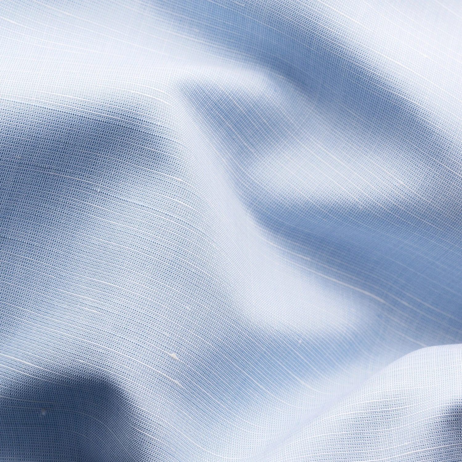 Light Blue Cotton-Linen Slim Fit Shirt - ETON 5 Light Blue Cotton-Linen Slim Fit Shirt - ETON - Image 3