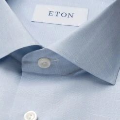 Light Blue Cotton-Linen Slim Fit Shirt - ETON 6 Light Blue Cotton-Linen Slim Fit Shirt - ETON -ETON Store 19539 8d05c92c53 large jpg product 10001322622 tshco 1 original