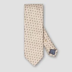 Beige Floral Woven Silk-Linen Tie - ETON 9 Beige Floral Woven Silk-Linen Tie - ETON -ETON Store 19694 4f9add4344 original