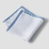 ETON Light Blue Geometric Pattern Silk Pocket Square