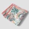ETON Coral Pink Multicolour Floral Silk Pocket Square