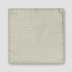 ETON Green Geometric Silk Pocket Square -ETON Store 19778 62ded3647c original