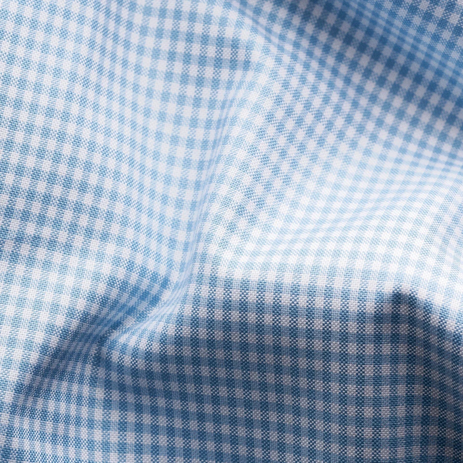 Light Blue Check Signature Oxford Contemporary Fit Shirt - ETON 5 Light Blue Check Signature Oxford Contemporary Fit Shirt - ETON - Image 3