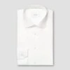 White Solid Cotton-Tencel Lyocell Contemporary Fit Shirt - ETON 2 White Solid Cotton-Tencel Lyocell Contemporary Fit Shirt - ETON -ETON Store 19888 cb0ede2c99 original