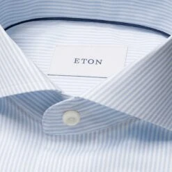 Light Blue Bengal Striped Cotton Lyocell Slim Fit Shirt - ETON 6 Light Blue Bengal Striped Cotton Lyocell Slim Fit Shirt - ETON -ETON Store 19895 e8e08961cb original