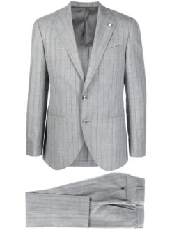 Gray Pin-Stripe Luigi Bianchi Mantova Suit 21 Gray Pin-Stripe Luigi Bianchi Mantova Suit -ETON Store 19900107 44755818 1000