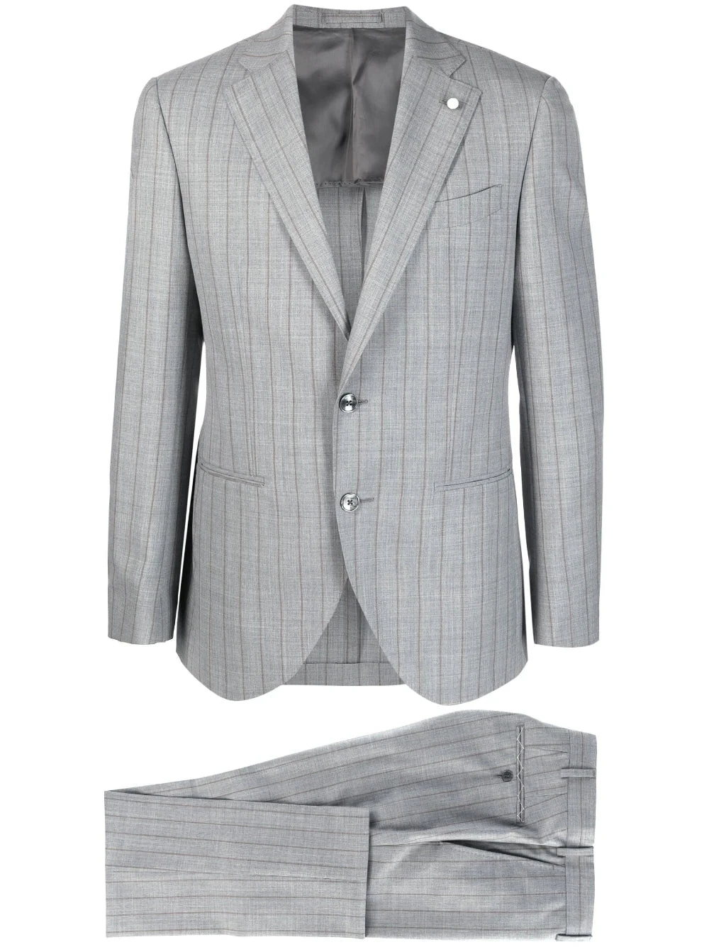 Gray Pin-Stripe Luigi Bianchi Mantova Suit 10 Gray Pin-Stripe Luigi Bianchi Mantova Suit - Image 8