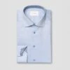 Blue Solid Geometric Effect Signature Twill Slim Fit Shirt - ETON 1 Blue Solid Geometric Effect Signature Twill Slim Fit Shirt - ETON -ETON Store 19975 95db46dad6 original