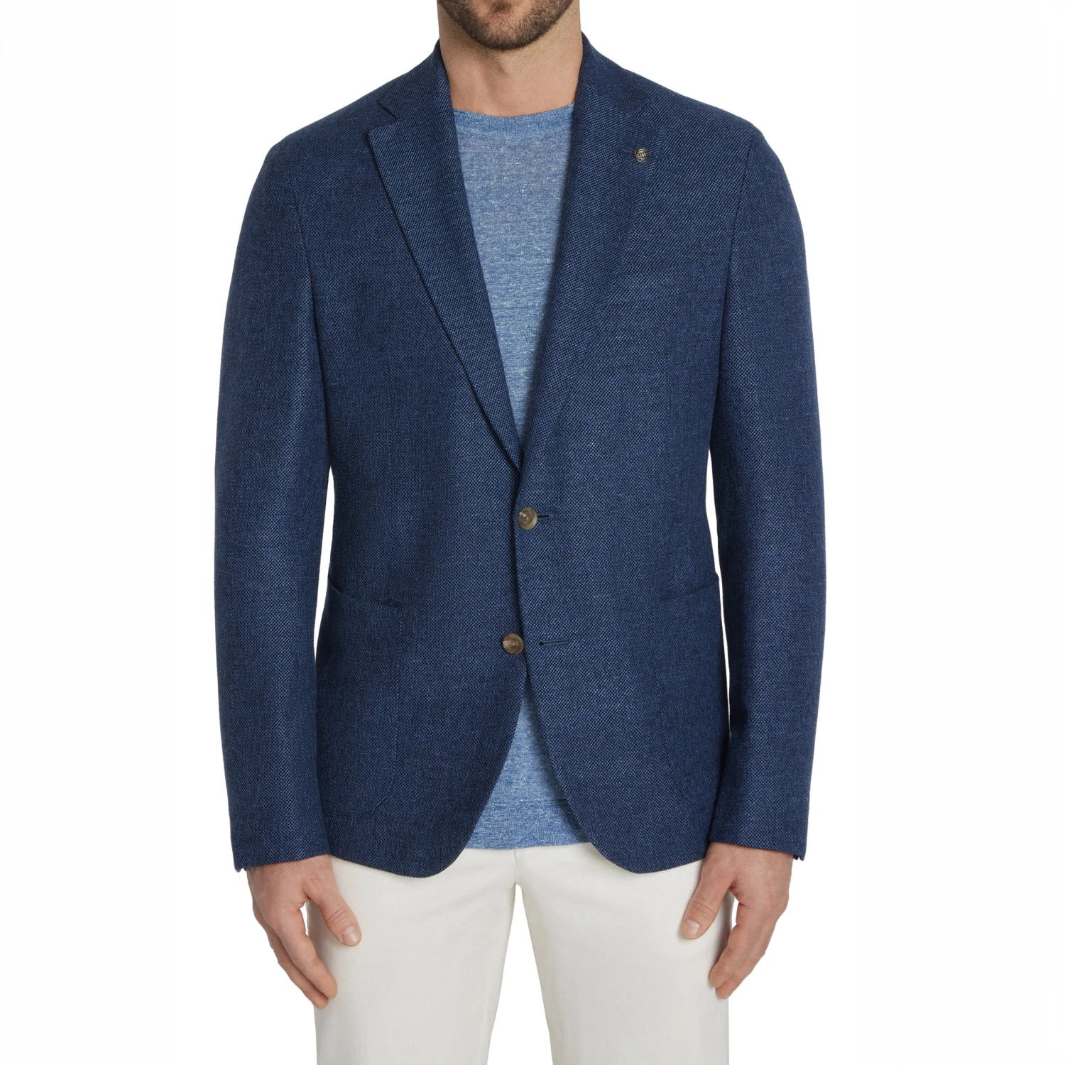 Royal Blue Hampton Contemporary Fit Wool-Linen-Cotton Sport Jacket - Jack Victor 3 Royal Blue Hampton Contemporary Fit Wool-Linen-Cotton Sport Jacket - Jack Victor