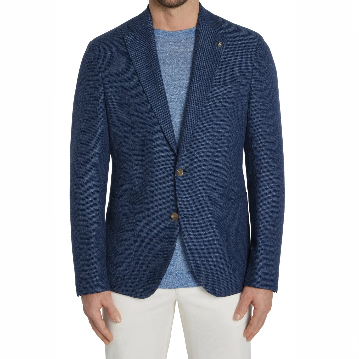 Royal Blue Hampton Contemporary Fit Wool-Linen-Cotton Sport Jacket - Jack Victor 5 Royal Blue Hampton Contemporary Fit Wool-Linen-Cotton Sport Jacket - Jack Victor - Image 3