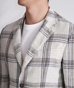 Linen Unconstructed Contemporary Fit Sport Coat 21 Linen Unconstructed Contemporary Fit Sport Coat -ETON Store 20070268060 3