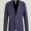 Navy Blue Cotton Stretch Contemporary Sport Jacket - ELEVENTY 2 Navy Blue Cotton Stretch Contemporary Sport Jacket - ELEVENTY -ETON Store 20096592046
