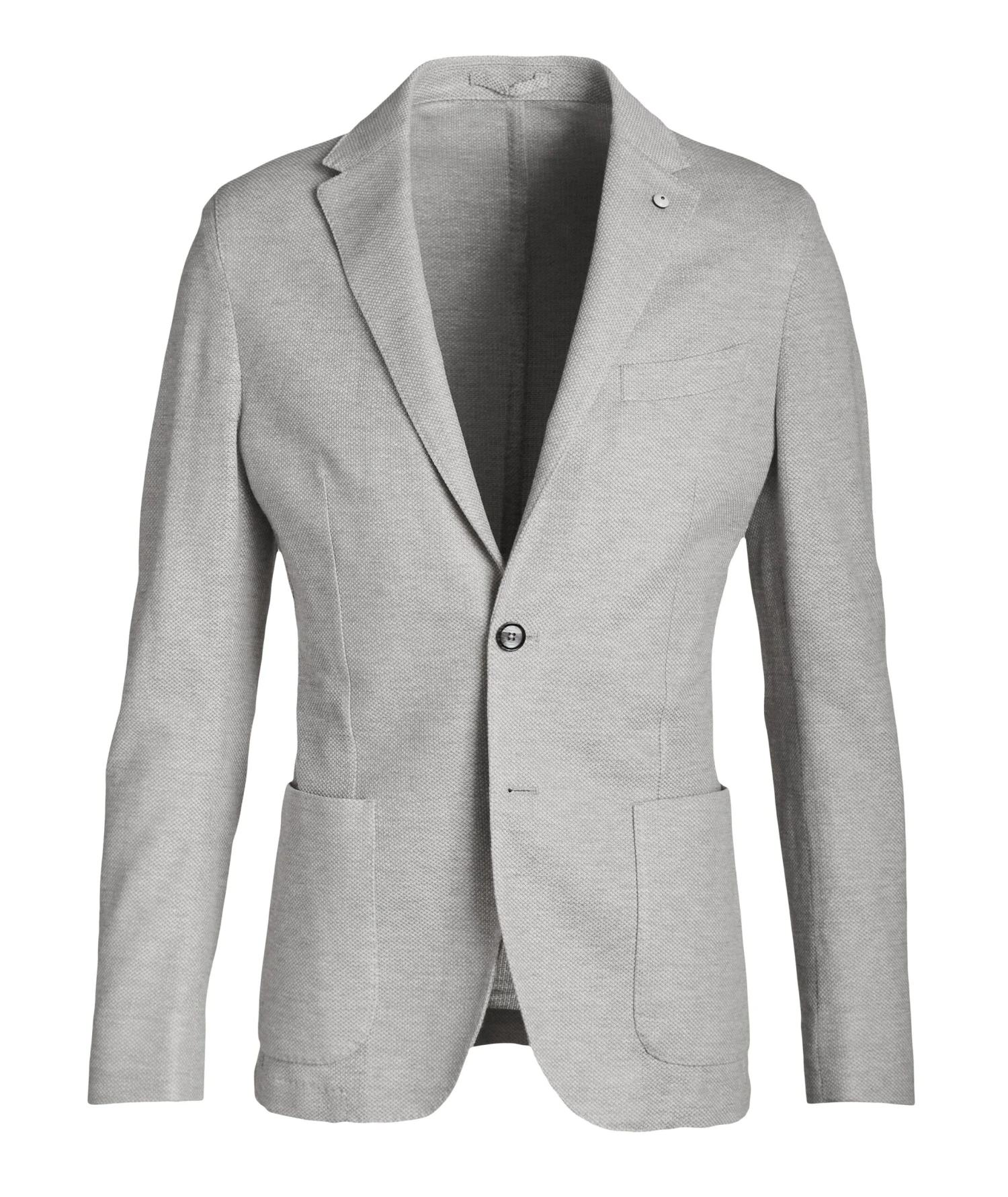 Ice Gray Linen-Cotton Jersey Unconstructed Sport Jacket - L.B.M 1911 10 Ice Gray Linen-Cotton Jersey Unconstructed Sport Jacket - L.B.M 1911 - Image 8