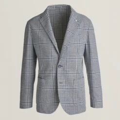 Blue Prince Of Wales Cotton Contemporary Fit Sport Jacket - L.B.M 1911 17 Blue Prince Of Wales Cotton Contemporary Fit Sport Jacket - L.B.M 1911 -ETON Store 20106516046