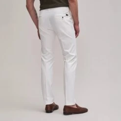 White Chino Gaberdine Stretch Chino - Mason's -ETON Store 20109548070 2