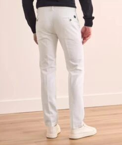 White Chino Gaberdine Stretch Chino - Mason's -ETON Store 20109548070 53 1