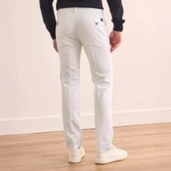 White Chino Gaberdine Stretch Chino - Mason's -ETON Store 20109548070 53