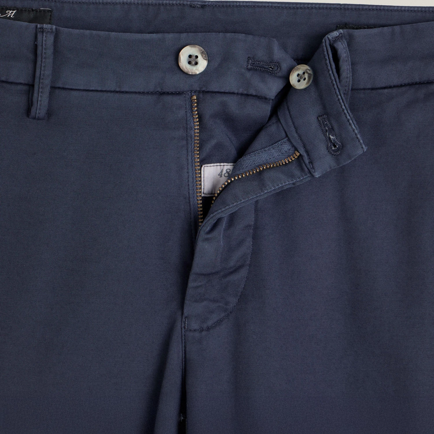 Navy Blue Chino Gaberdine Stretch - Mason's 5 Navy Blue Chino Gaberdine Stretch - Mason's - Image 3