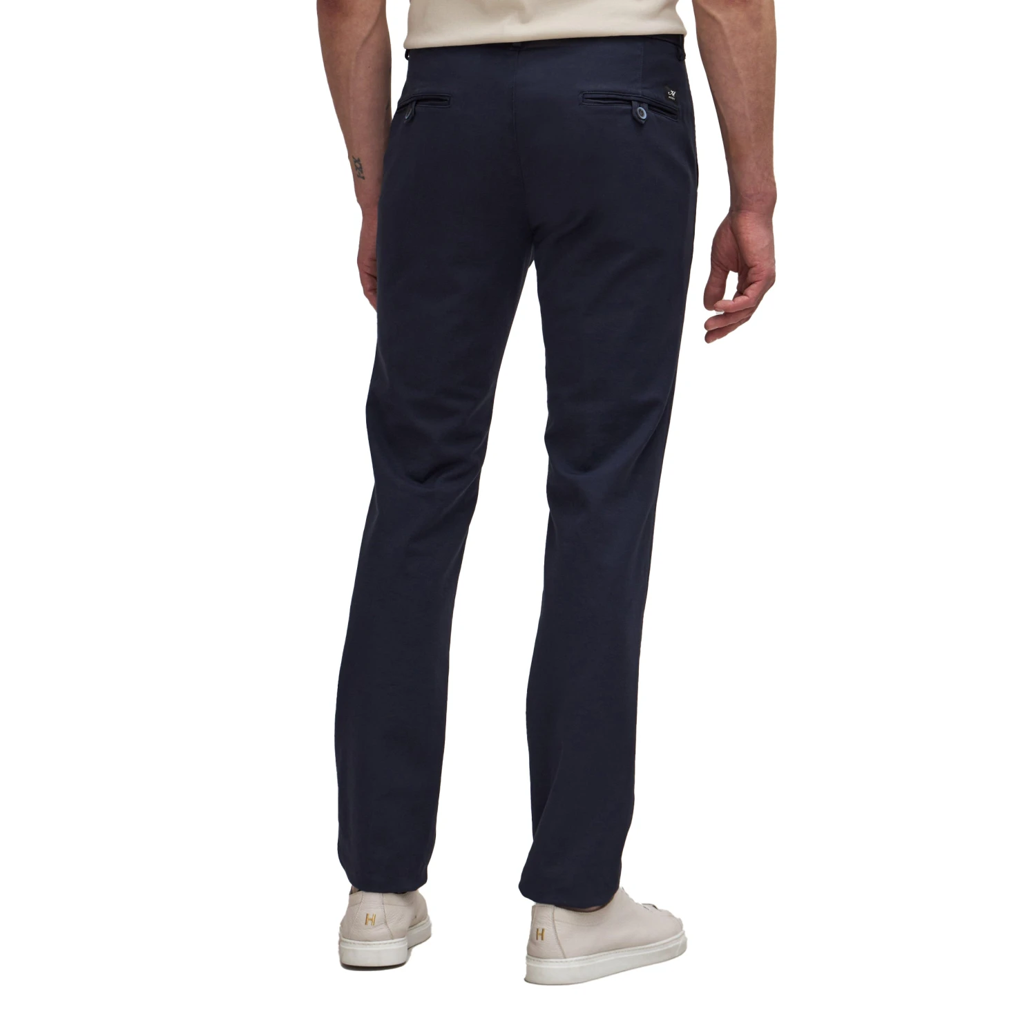 Navy Blue Chino Gaberdine Stretch - Mason's 6 Navy Blue Chino Gaberdine Stretch - Mason's - Image 4