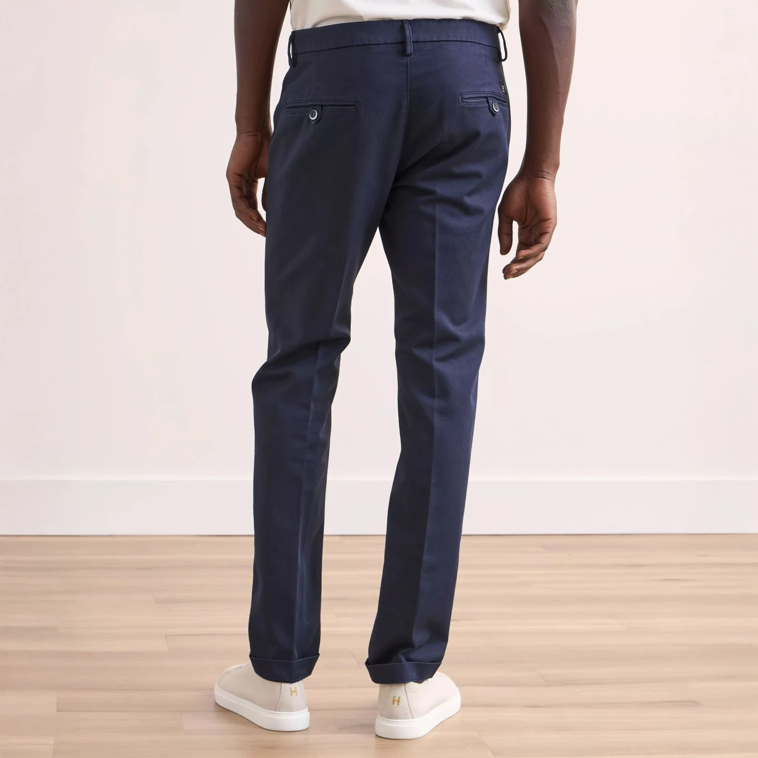 Navy Blue Chino Gaberdine Stretch - Mason's 7 Navy Blue Chino Gaberdine Stretch - Mason's - Image 5