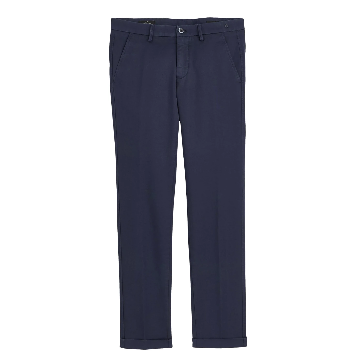 Navy Blue Chino Gaberdine Stretch - Mason's 4 Navy Blue Chino Gaberdine Stretch - Mason's - Image 2