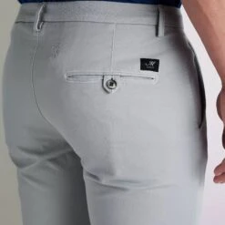 Light Gray Chino Gaberdine Stretch Slim Fit Pants - Mason's 19 Light Gray Chino Gaberdine Stretch Slim Fit Pants - Mason's -ETON Store 20109550072 3
