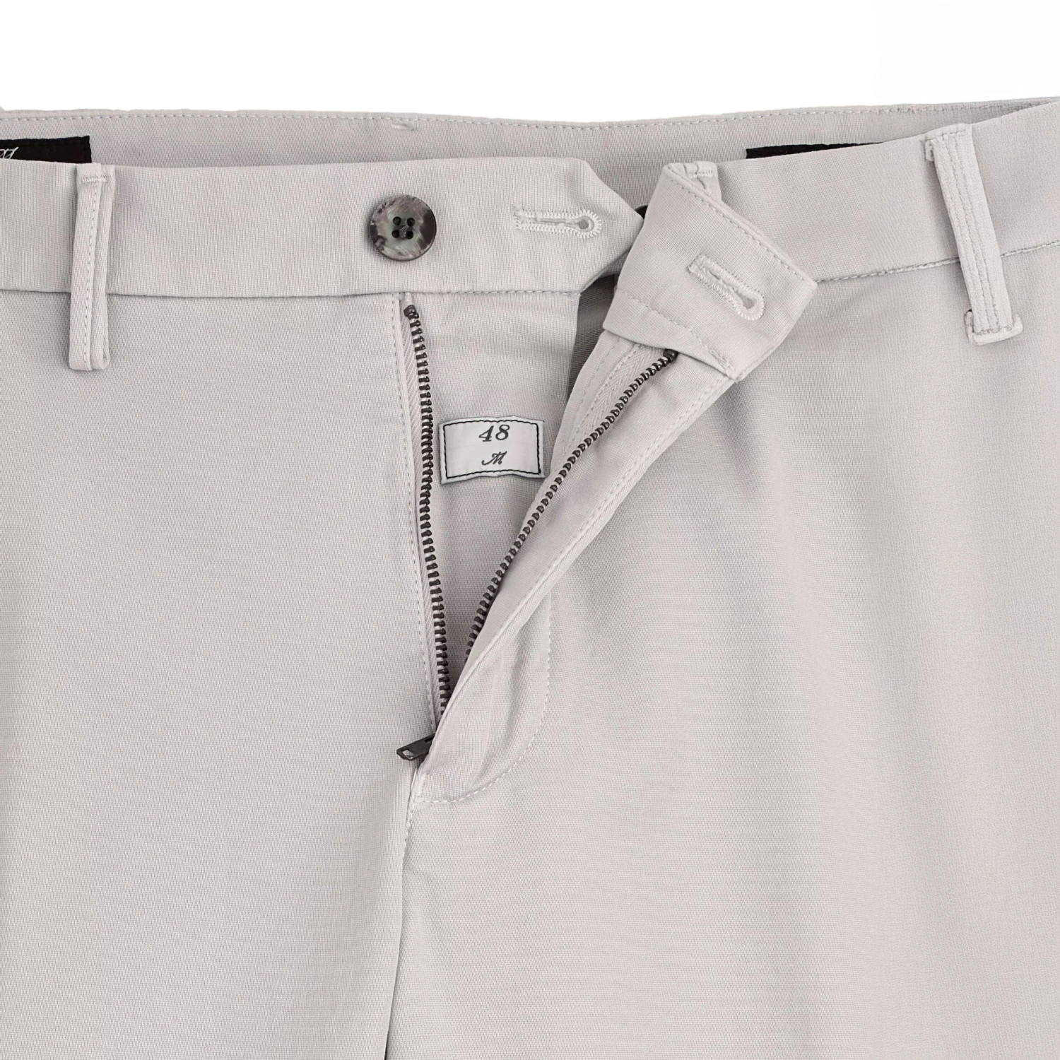 Light Gray Chino Gaberdine Stretch Slim Fit Pants - Mason's 12 Light Gray Chino Gaberdine Stretch Slim Fit Pants - Mason's - Image 10