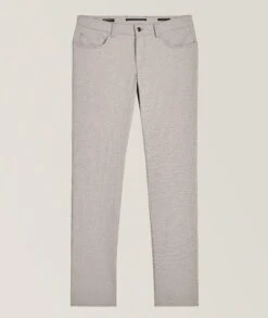 Two-Tone Beige Ceramica Pipe Five Pocket Pants - ALBERTO 9 Two-Tone Beige Ceramica Pipe Five Pocket Pants - ALBERTO -ETON Store 20135605061