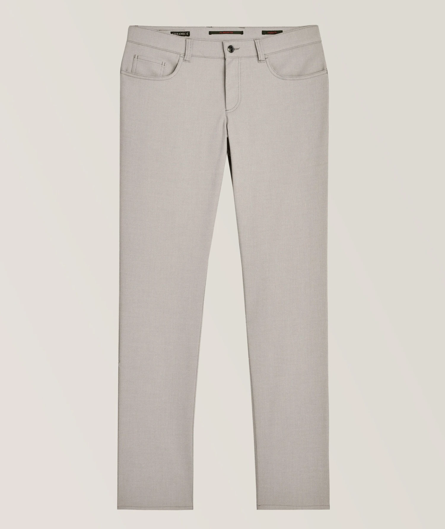 Two-Tone Beige Ceramica Pipe Five Pocket Pants - ALBERTO 6 Two-Tone Beige Ceramica Pipe Five Pocket Pants - ALBERTO - Image 4
