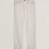 Taupe Cotton-Lyocell Twill 5-Pocket Pants - Re-Hash