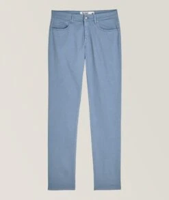 Light Blue Cotton-Lyocell Twill 5-Pocket Pants - Re-Hash 8 Light Blue Cotton-Lyocell Twill 5-Pocket Pants - Re-Hash -ETON Store 20135960041