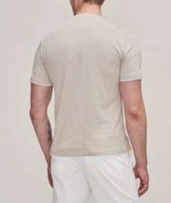 Beige Double-Collared Crew Neck Cotton T-Shirt - ELEVENTY PLATINUM 10 Beige Double-Collared Crew Neck Cotton T-Shirt - ELEVENTY PLATINUM -ETON Store 20139286061 2