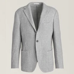 Gray Mélange Herringbone Wool-Cashmere Contemporary Sport Jacket - ELEVENTY 9 Gray Mélange Herringbone Wool-Cashmere Contemporary Sport Jacket - ELEVENTY -ETON Store 20149217072