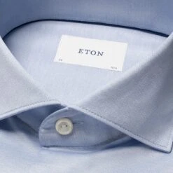 ETON Light Blue Filo Di Scozia Oxford Slim Fit Shirt 8 ETON Light Blue Filo Di Scozia Oxford Slim Fit Shirt -ETON Store 20202 4f06f1b1e3 original fd7e08bf 627e 47d6 aa55 52f6f0d8975a