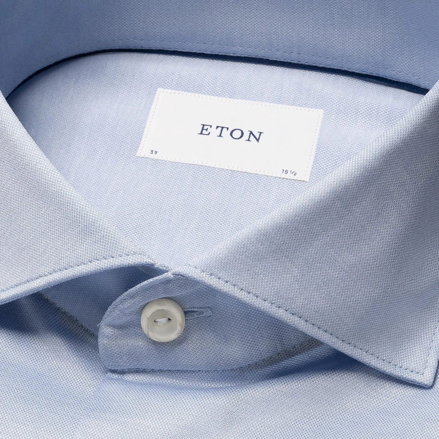 ETON Light Blue Filo Di Scozia Oxford Slim Fit Shirt 5 ETON Light Blue Filo Di Scozia Oxford Slim Fit Shirt - Image 3