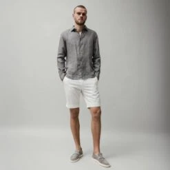 White Stretch Cotton Bermuda Shorts - Mason's 12 White Stretch Cotton Bermuda Shorts - Mason's -ETON Store 2024 02 05 Constantin 1080 STL