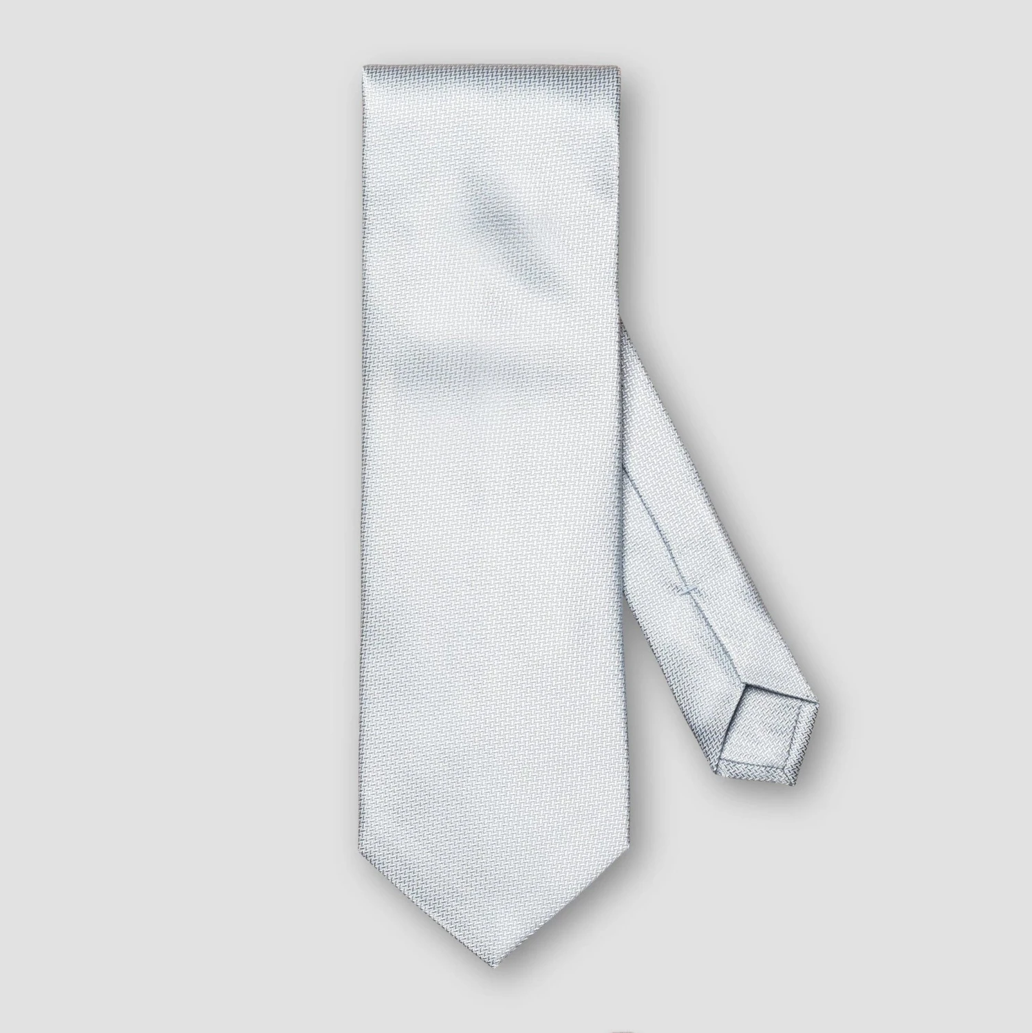 ETON Light Blue Herringbone Woven Silk Wedding Tie 3 ETON Light Blue Herringbone Woven Silk Wedding Tie