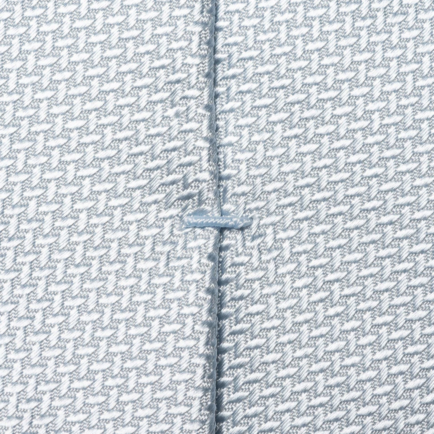 ETON Light Blue Herringbone Woven Silk Wedding Tie 7 ETON Light Blue Herringbone Woven Silk Wedding Tie - Image 5
