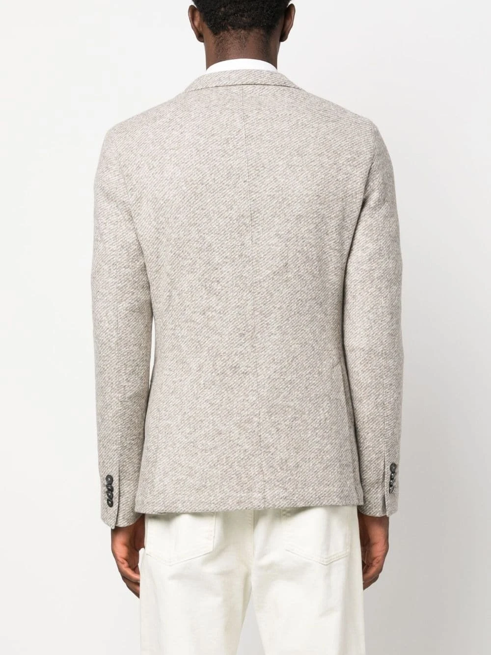 Oatmeal Cotton Contemporary Fit Sport Jacket - LBM 1911 10 Oatmeal Cotton Contemporary Fit Sport Jacket - LBM 1911 - Image 8