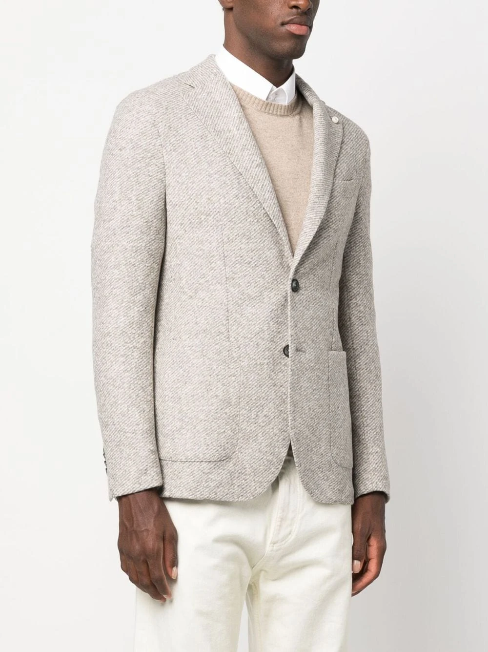 Oatmeal Cotton Contemporary Fit Sport Jacket - LBM 1911 3 Oatmeal Cotton Contemporary Fit Sport Jacket - LBM 1911