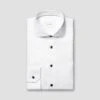 White Solid Signature Twill Slim Fit Shirt W/ Brown Buttons - ETON 2 White Solid Signature Twill Slim Fit Shirt W/ Brown Buttons - ETON -ETON Store 21207 8f20e51632 product 10001407300 tshov 1 original