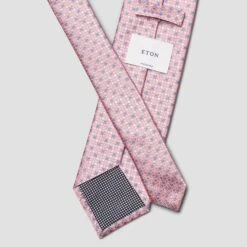 Pink Micro Floral Woven Silk Tie - ETON 10 Pink Micro Floral Woven Silk Tie - ETON -ETON Store 21236 4a1361af10 original