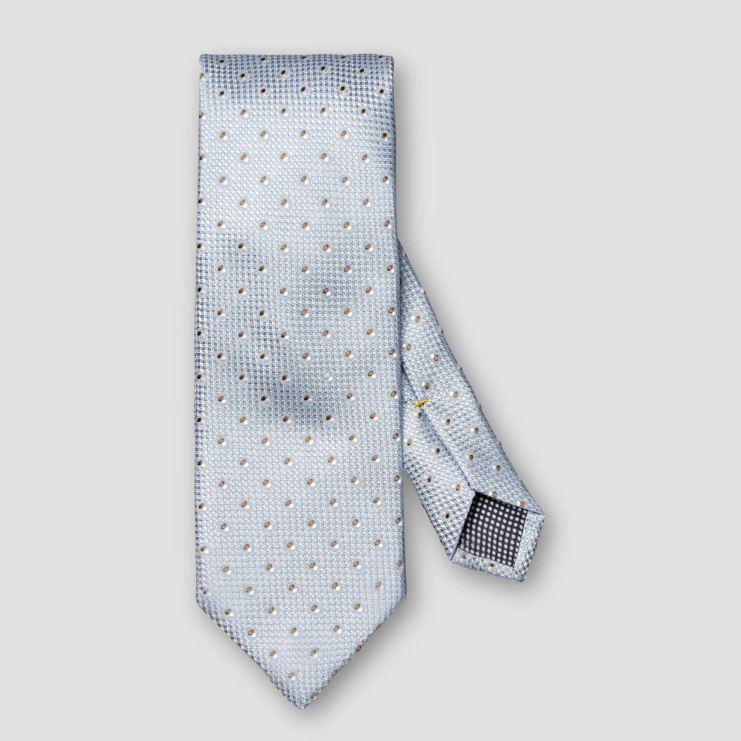 Light Blue Pin-Dot Woven Silk Tie - ETON 5 Light Blue Pin-Dot Woven Silk Tie - ETON - Image 3