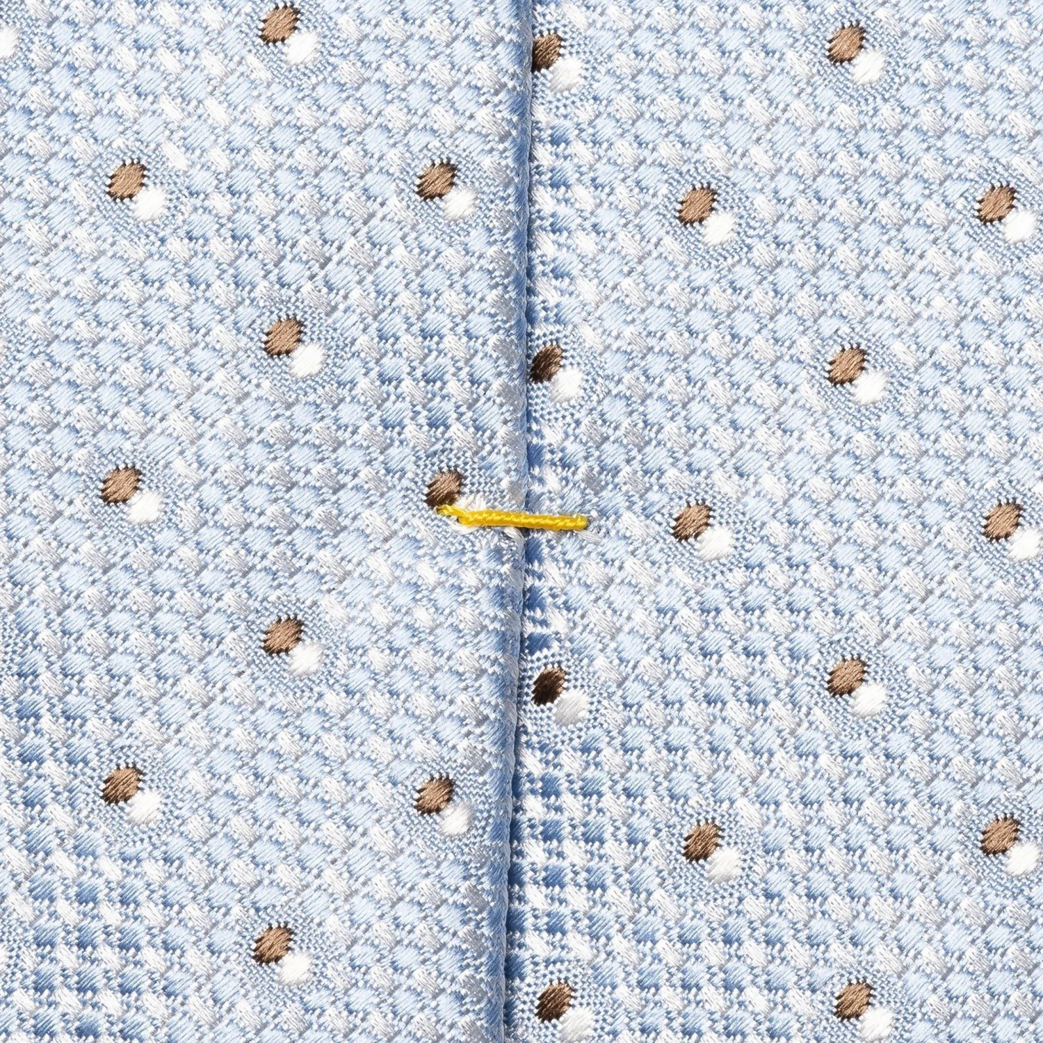 Light Blue Pin-Dot Woven Silk Tie - ETON 7 Light Blue Pin-Dot Woven Silk Tie - ETON - Image 5